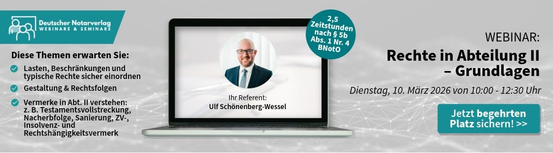 Rechte in Abteilung II – Grundlagen