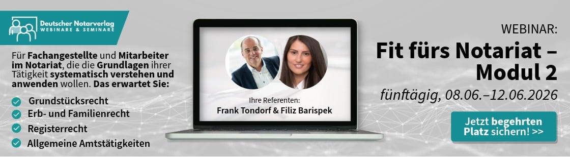 Fit fürs Notariat – Modul 2