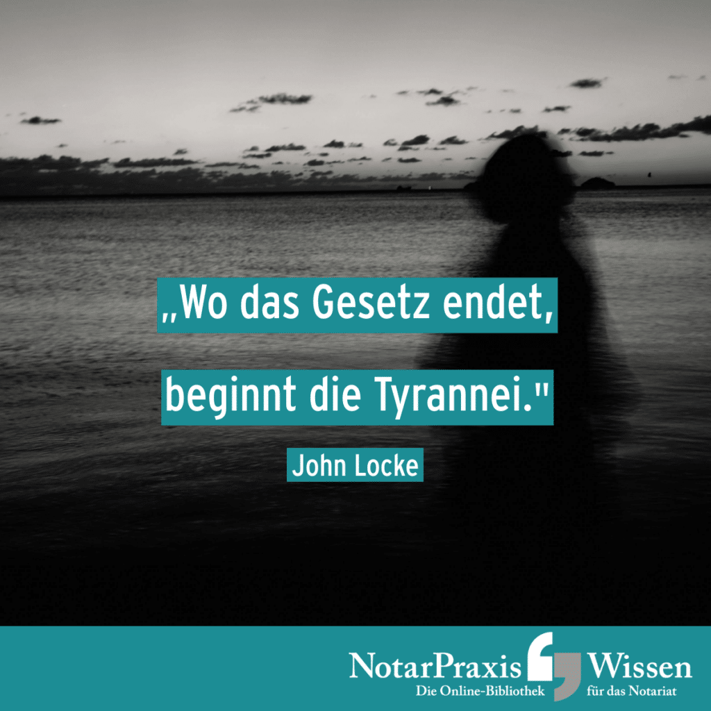 Motto der Woche: Wo das Gesetz endet, beginnt die Tyrannei. (John Locke) | Person in der Dämmerung am Strand